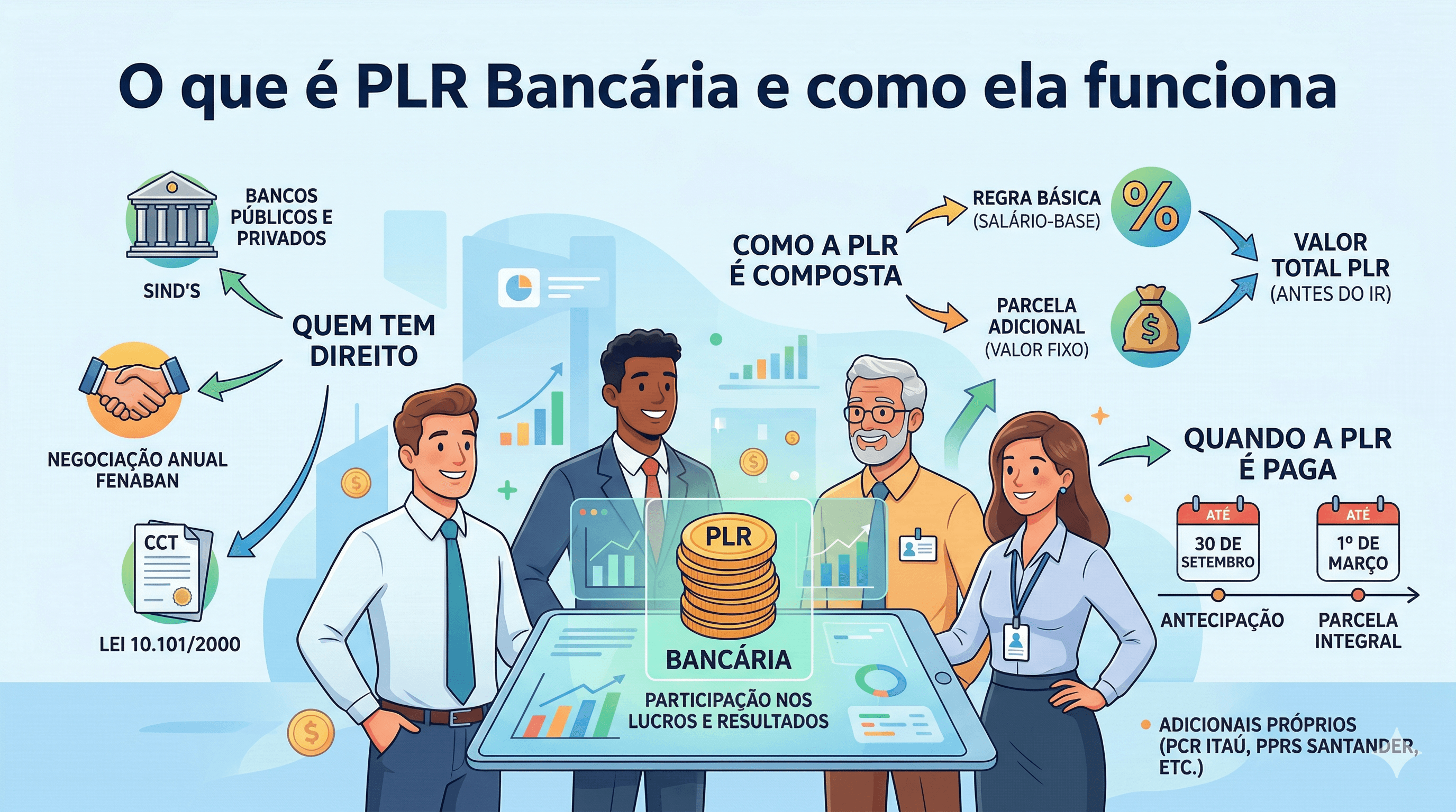 O que é PLR Bancária e como ela funciona