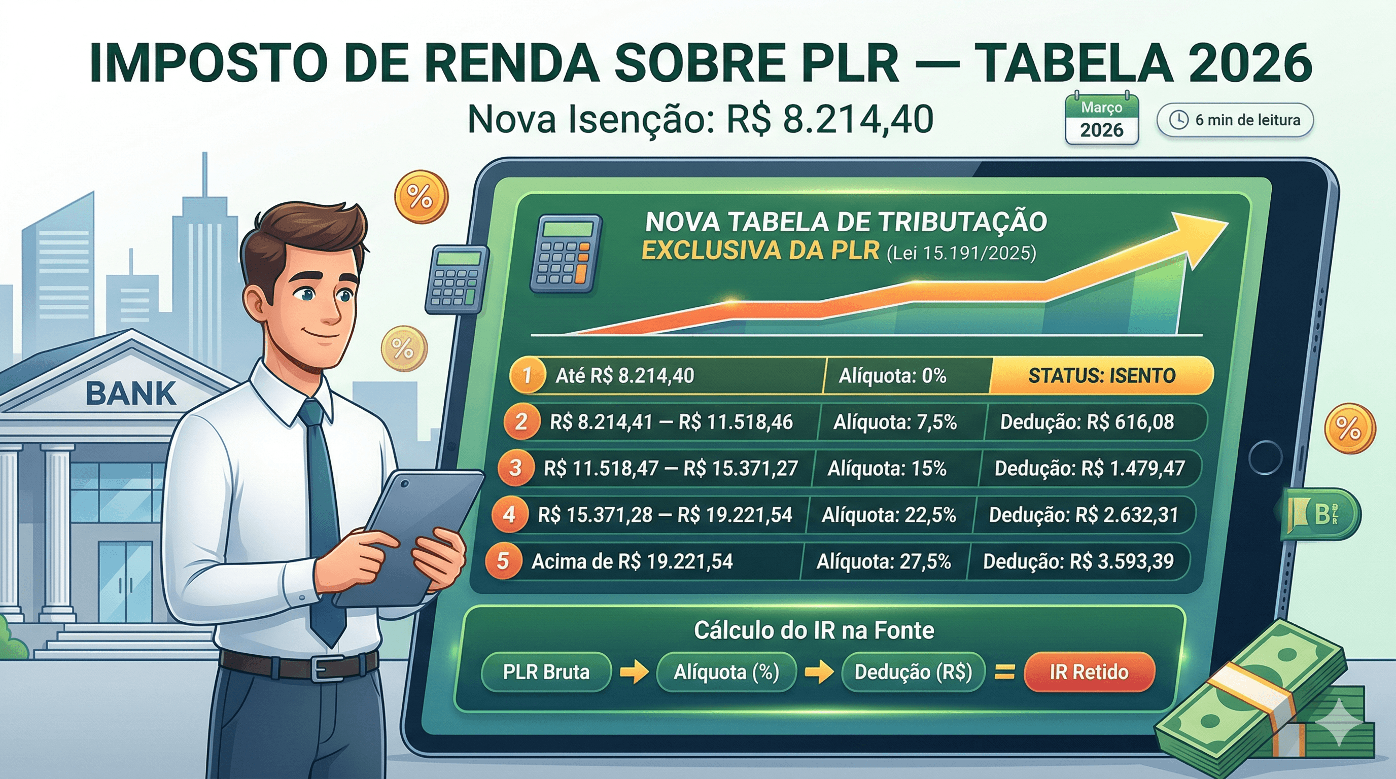 Imposto de Renda sobre PLR — Tabela 2026